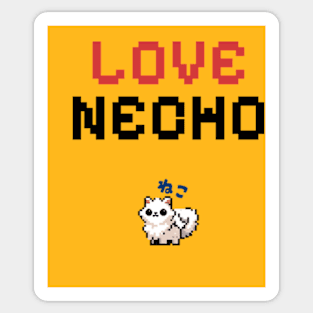 LOVE NECHO 90s 8bit Sticker